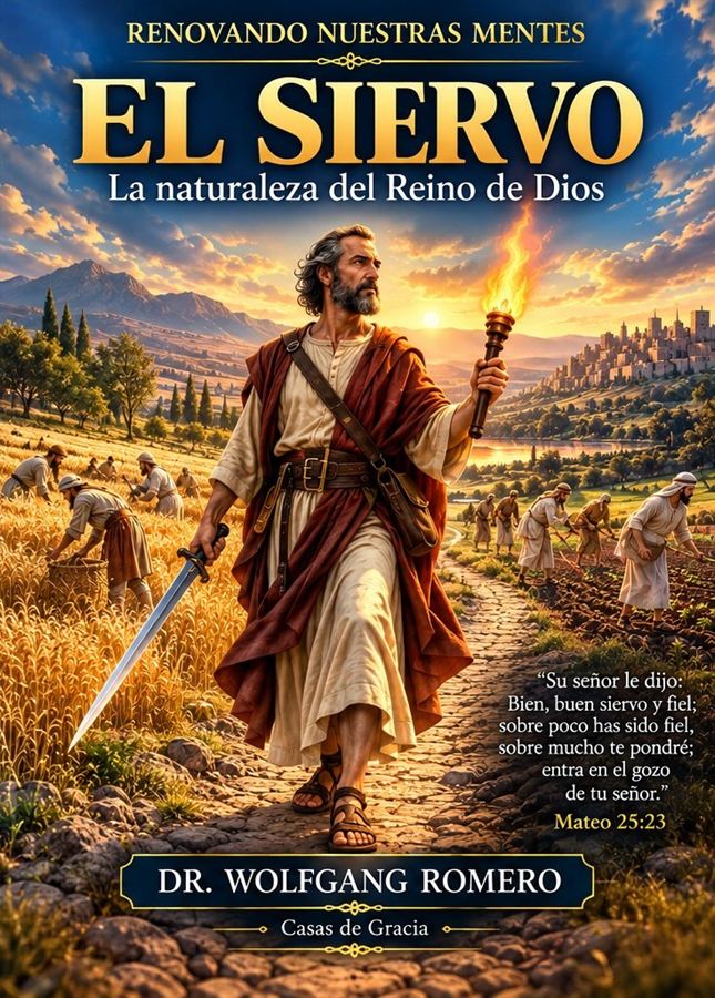 Tapa de El Siervo, la naturaleza del Reino de Dios, de Dr. Wolfgang Romero